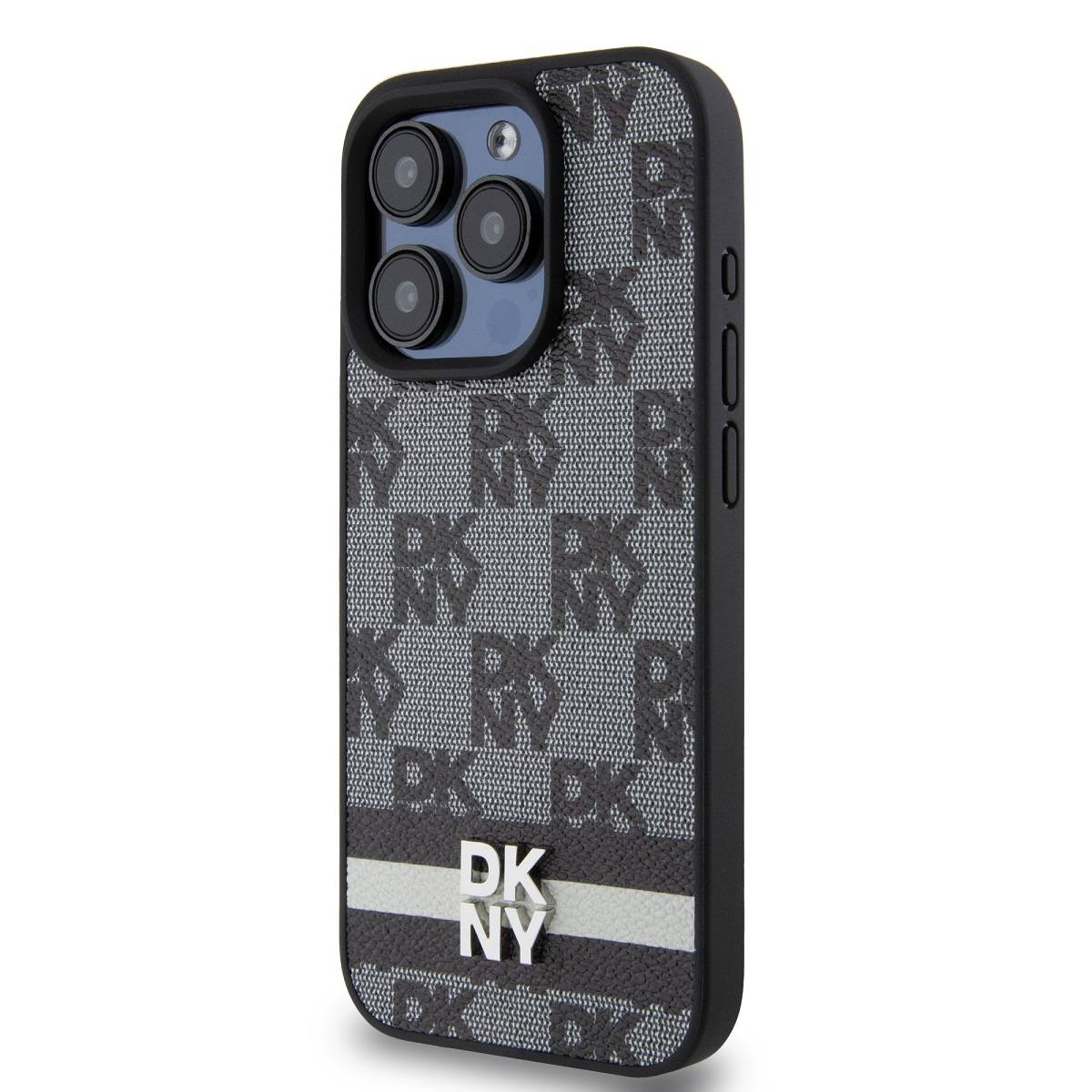 Coque pour iPhone 15 Pro Max Élégante avec Motifs à Carreaux et à Rayures-3
