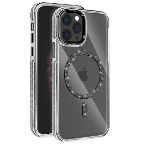 Coque MagSafe pour iPhone 11 Pro Silicone Pailleté