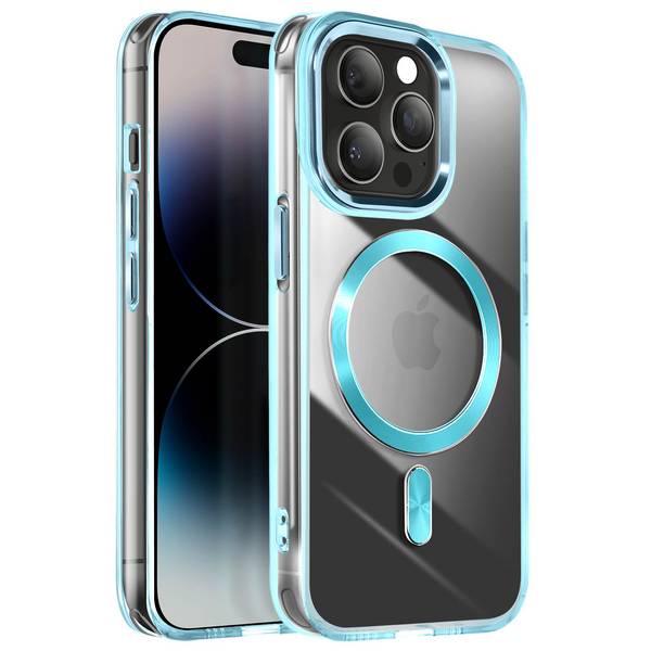 Coque MagSafe pour iPhone 14 Pro Dos Cristal Color