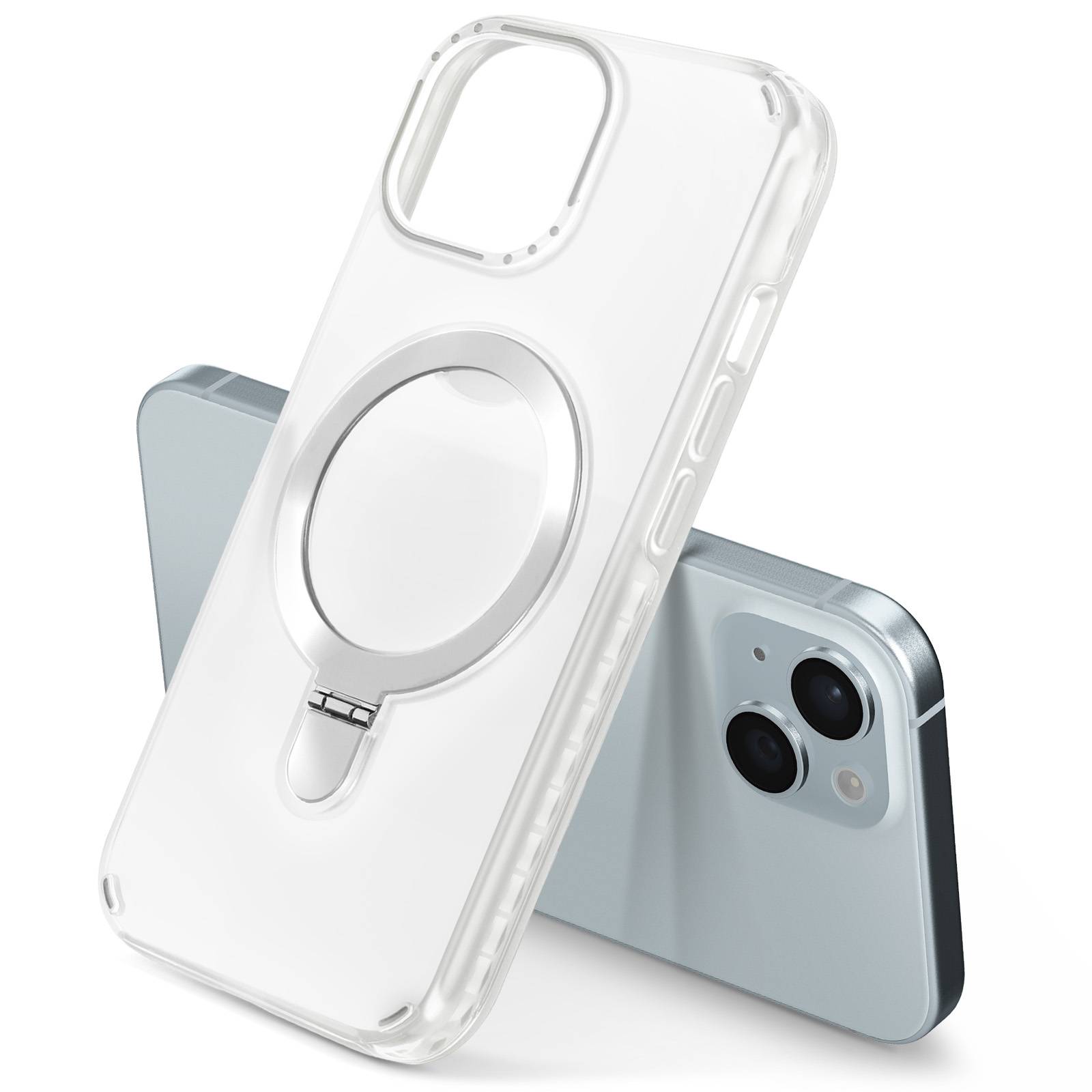 Coque MagSafe pour iPhone 15 Antichoc avec Support Pliable-3