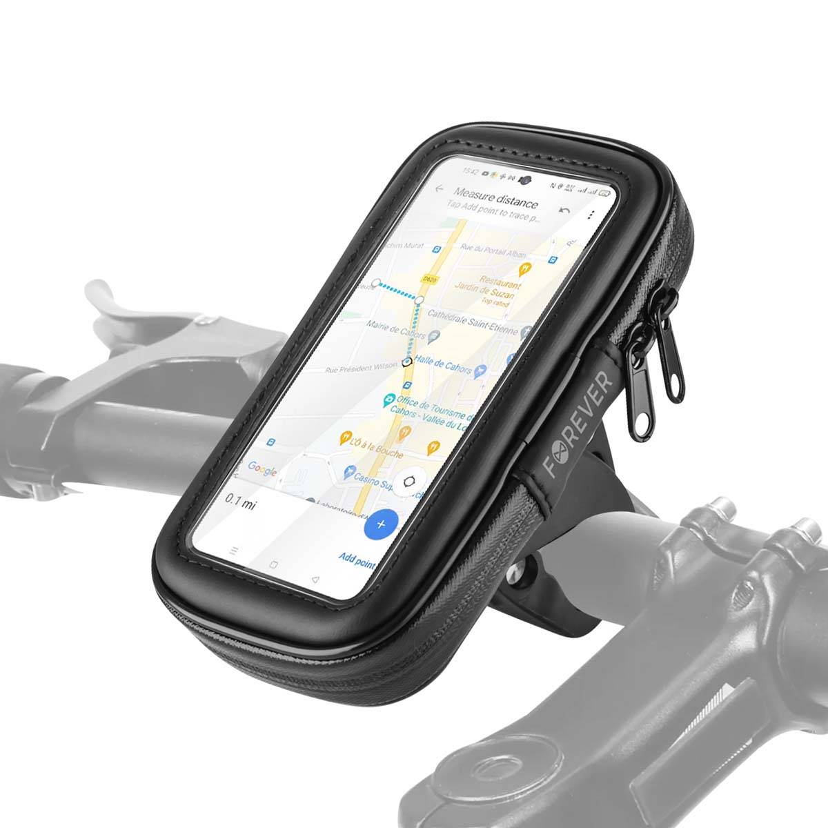 Support Vélo pour Smartphone Rotatif Étanche avec Fixation Guidon-0