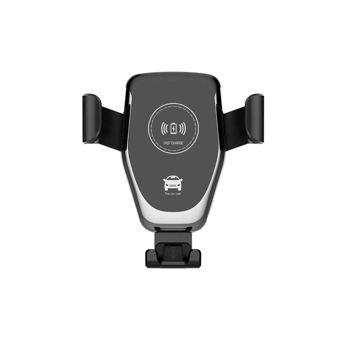 Support Voiture Rotatif 360° pour Smartphone Compatible Charge Sans Fil 10W-0
