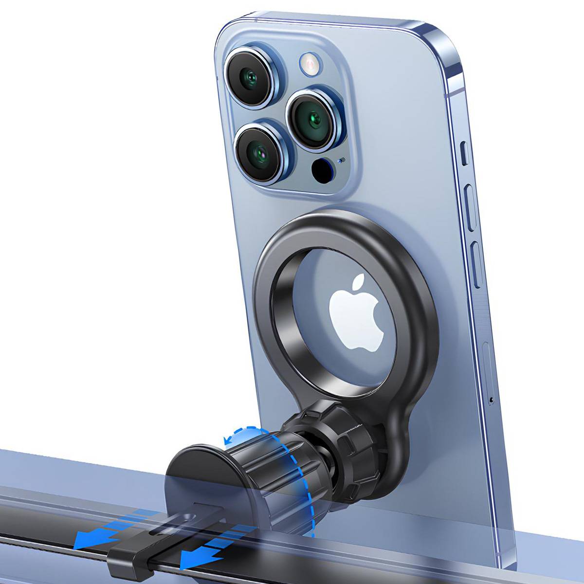 Support Voiture Magnétique pour Smartphone sur Grille Rotatif à 360°-1
