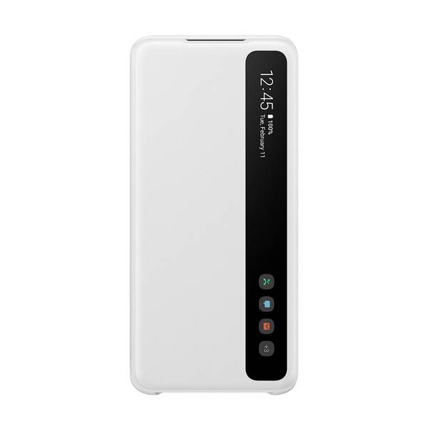 Étui pour Galaxy S20 Folio Antimicrobien Modèle Clear View Cover