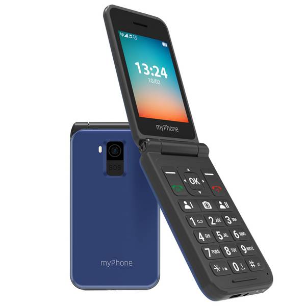 Téléphone à clapet 4G LTE Écran 2,8 pouces Double SIM Autonomie 6j