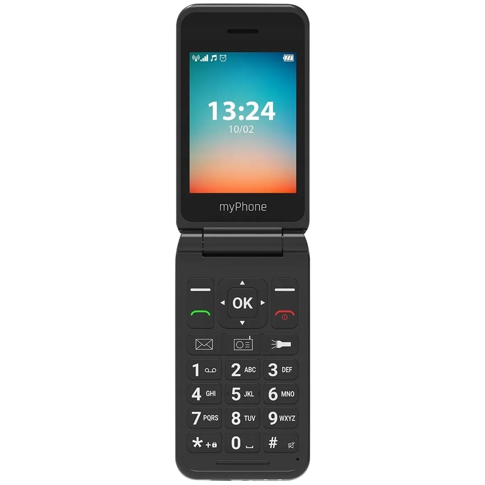 Téléphone à clapet 4G LTE Écran 2,8 pouces Double SIM Autonomie 6j-1