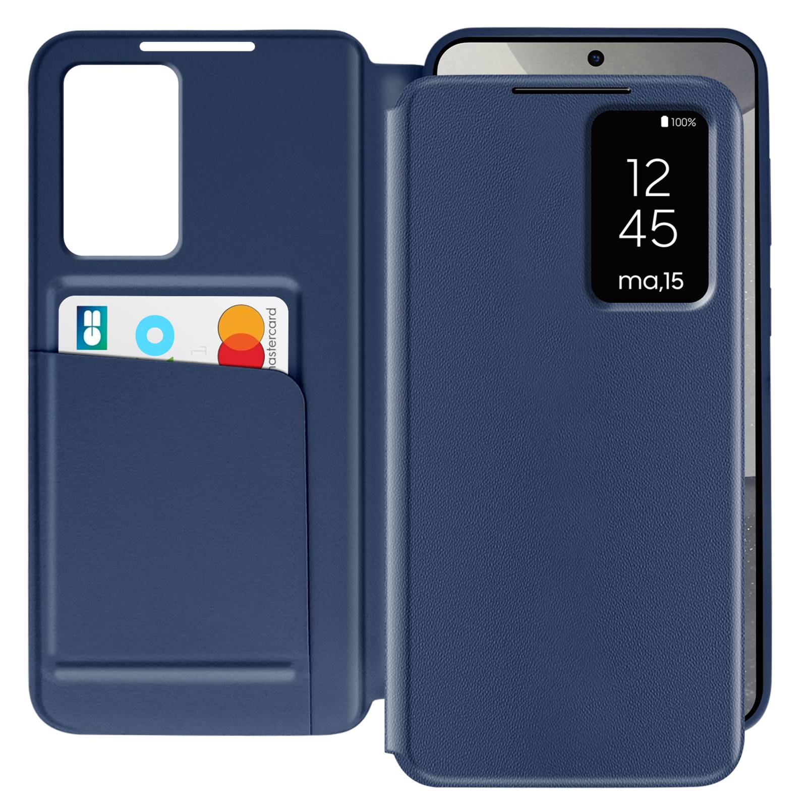 Étui Fenêtre pour Samsung Galaxy S24 avec Clapet Porte-Carte-0