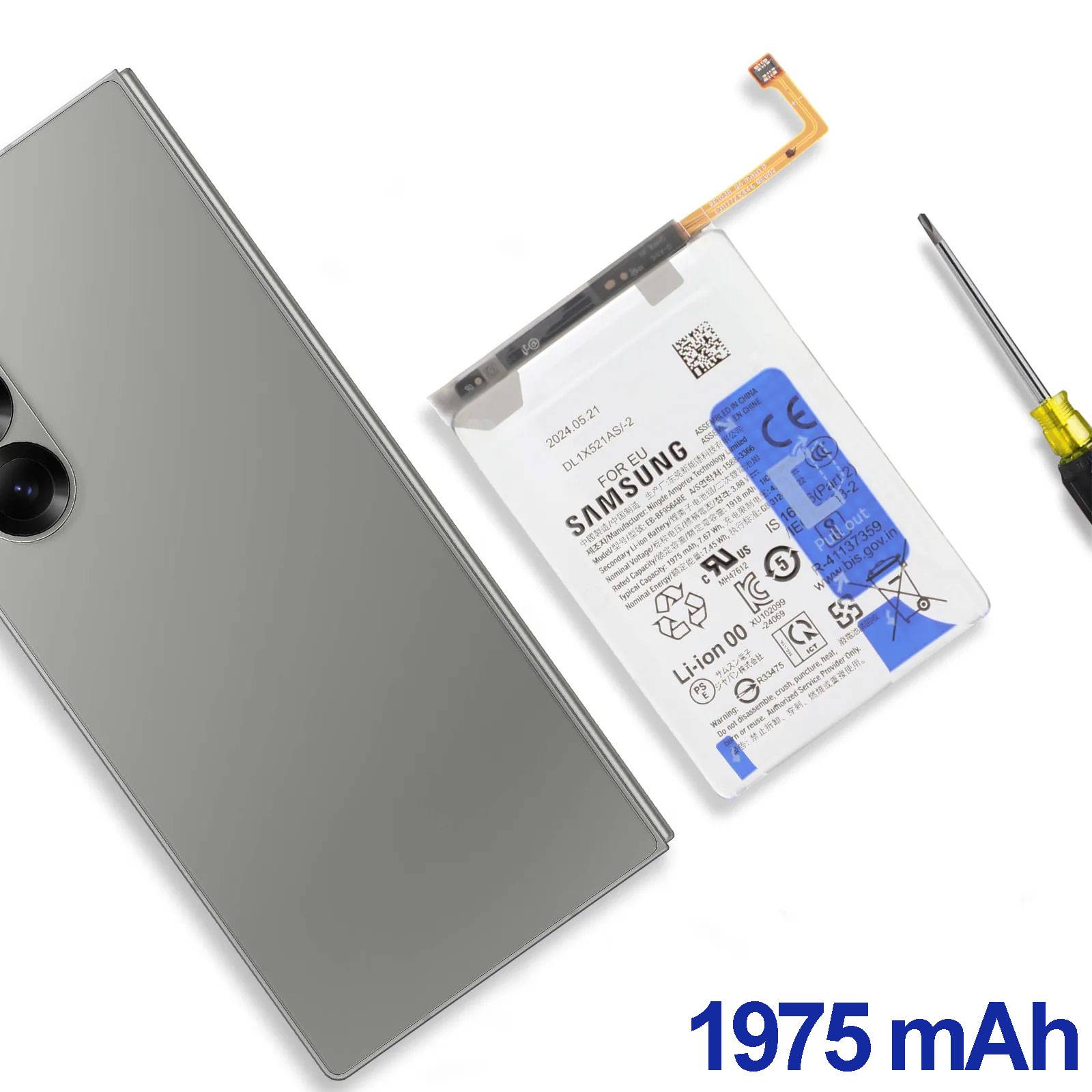 Batterie Principale pour Samsung Galaxy Z Fold 6 1975mAh EB-BF956ABE-2