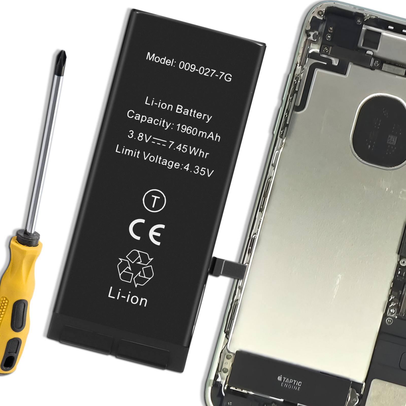 Batterie interne pour iPhone 7 1960mAh Puce TI intégrée-2