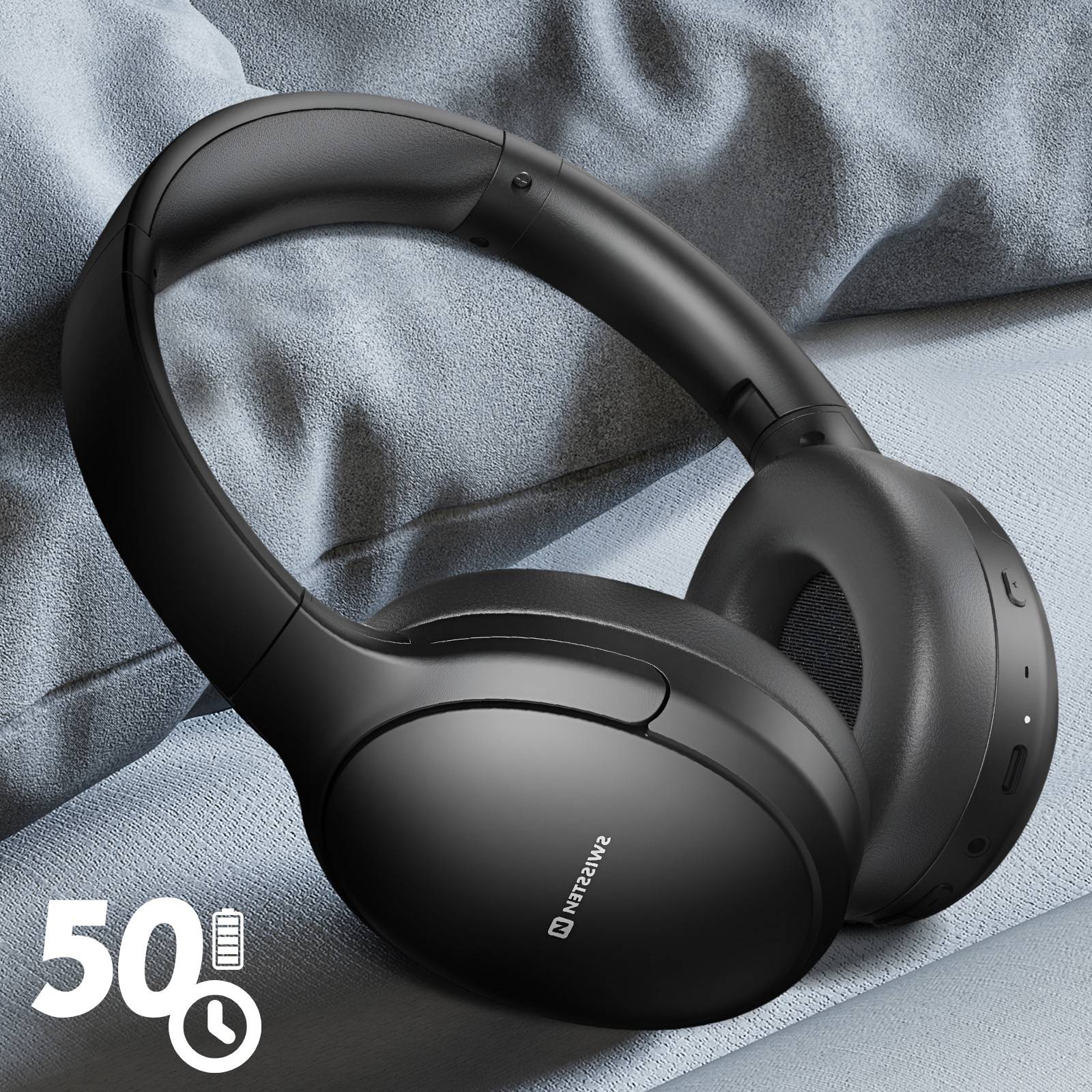 Casque Bluetooth ANC Étanche IP44 Arceau Pliable avec Coussinets-3