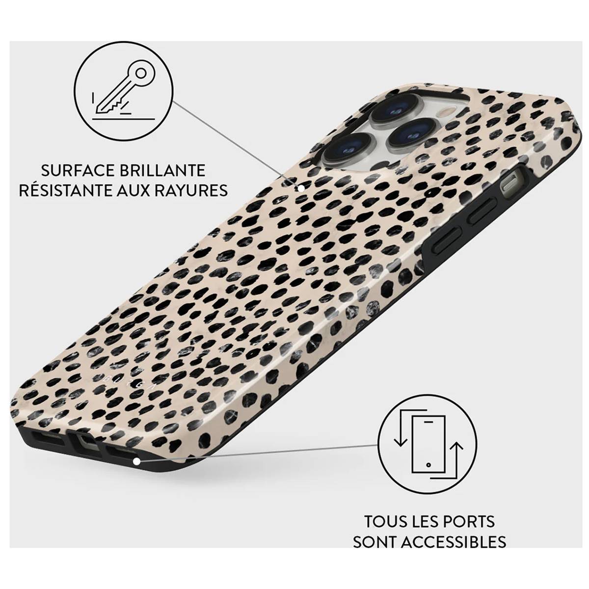Coque pour iPhone 14 Pro Max MagSafe Tough Antichocs Modèle Almond Latte-1