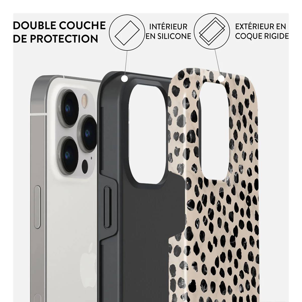 Coque pour iPhone 14 Pro Max MagSafe Tough Antichocs Modèle Almond Latte-2