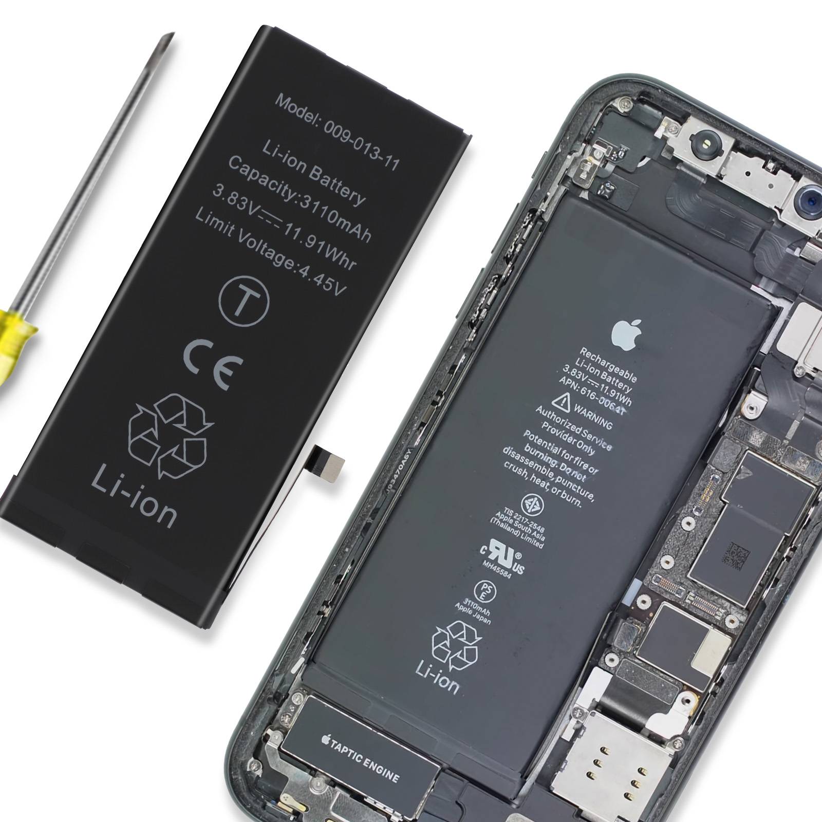 Batterie interne pour Apple iPhone 11 3110mAh Puce TI intégré-2
