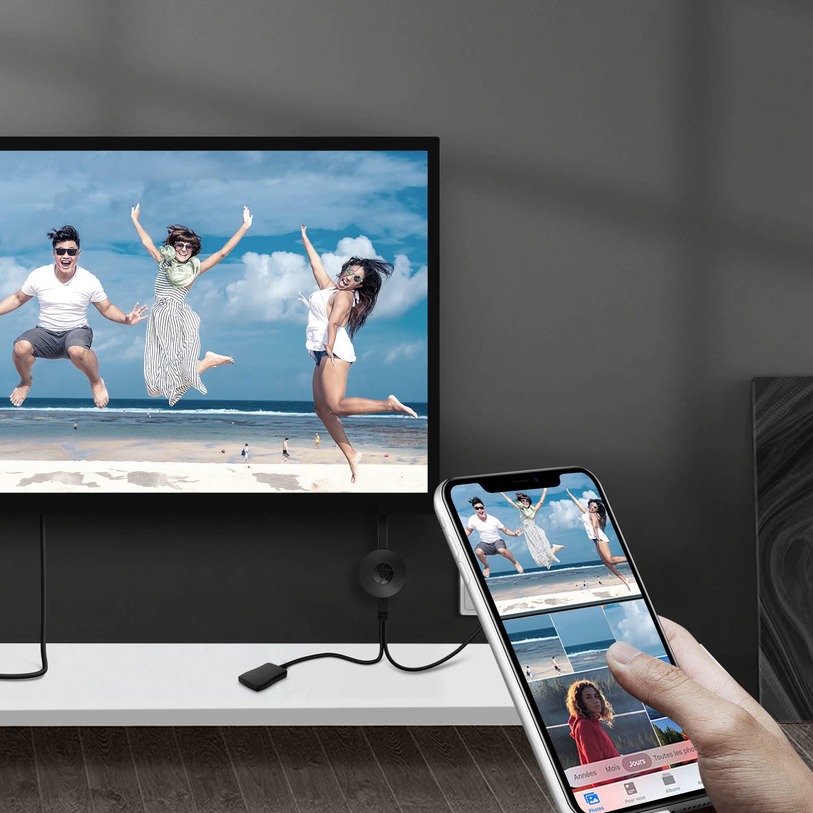 Dongle Récepteur vidéo Wifi HDMI Image Full HD 1080p Miracast, Airplay, DLNA-2