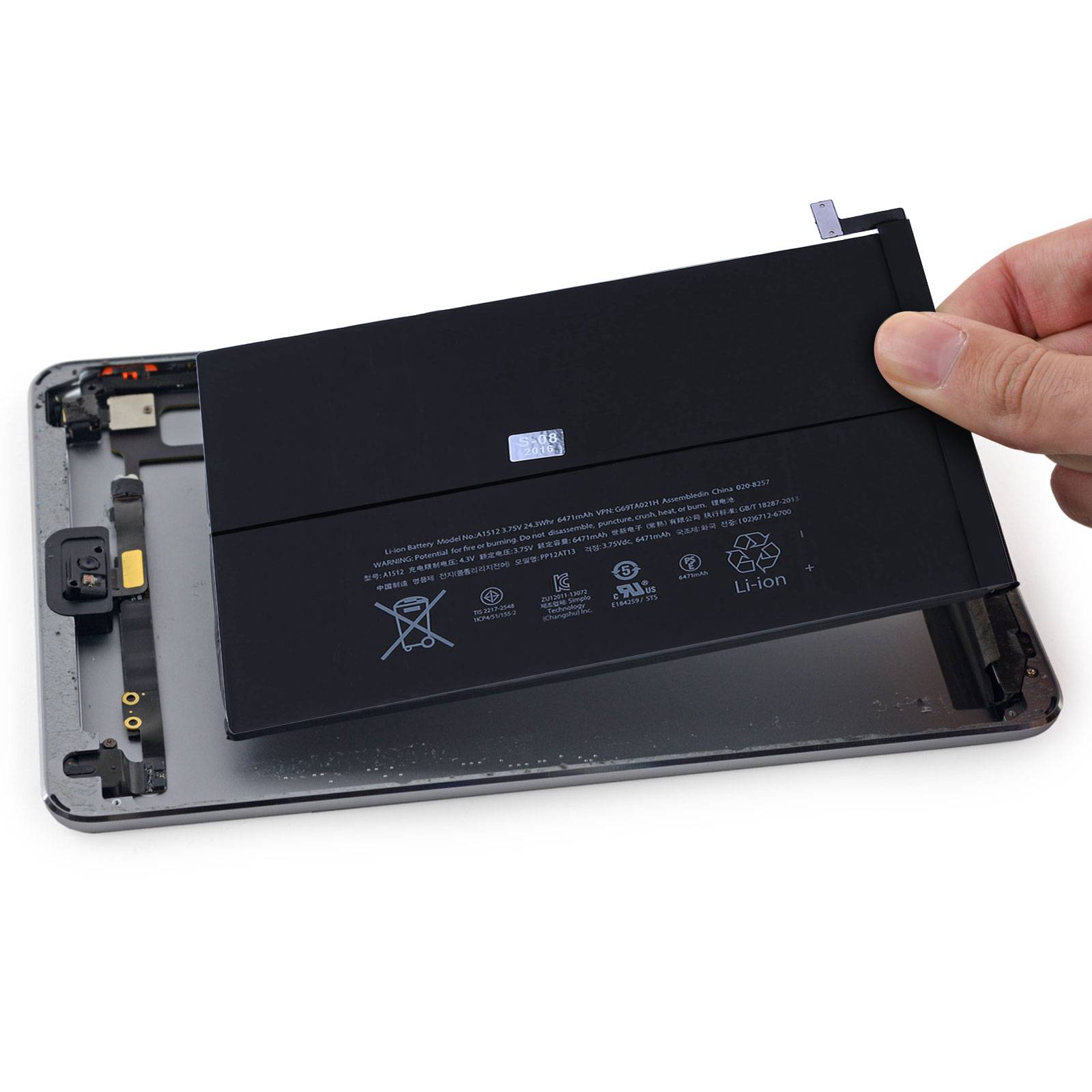 Batterie pour iPad Mini 2 6471 mAh Remplace Modèle 020-8257-4