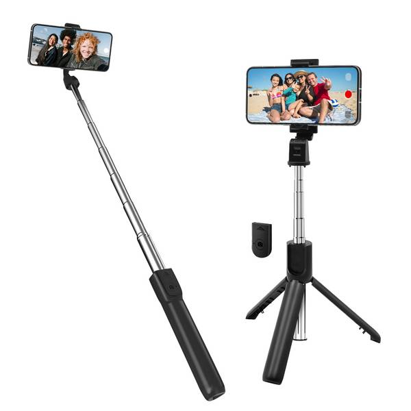 Perche à selfie avec Trépied Extensible et Télécommande Bluetooth