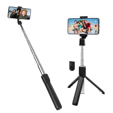 Perche à selfie avec Trépied Extensible et Télécommande Bluetooth