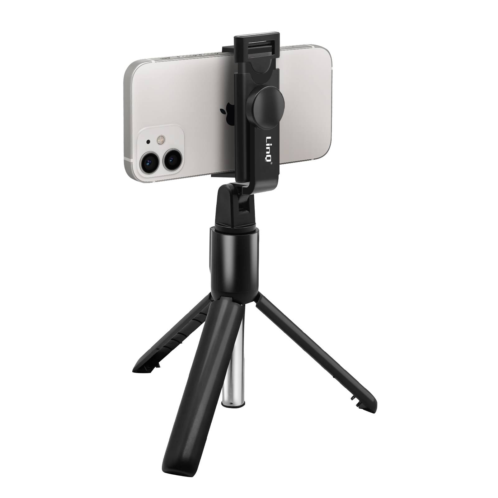 Perche à selfie avec Trépied Extensible et Télécommande Bluetooth-1
