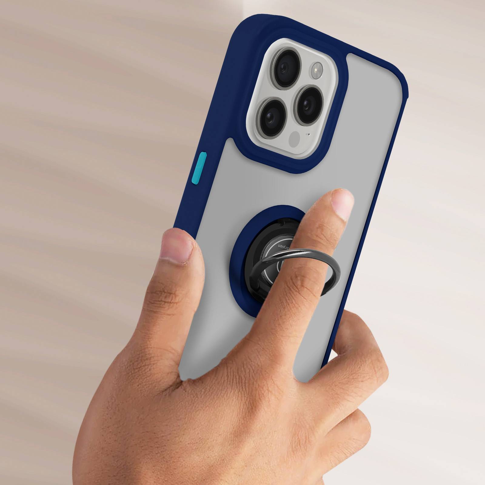 Coque pour iPhone 15 Pro Max Bague Métallique Support Vidéo Ringrip-2