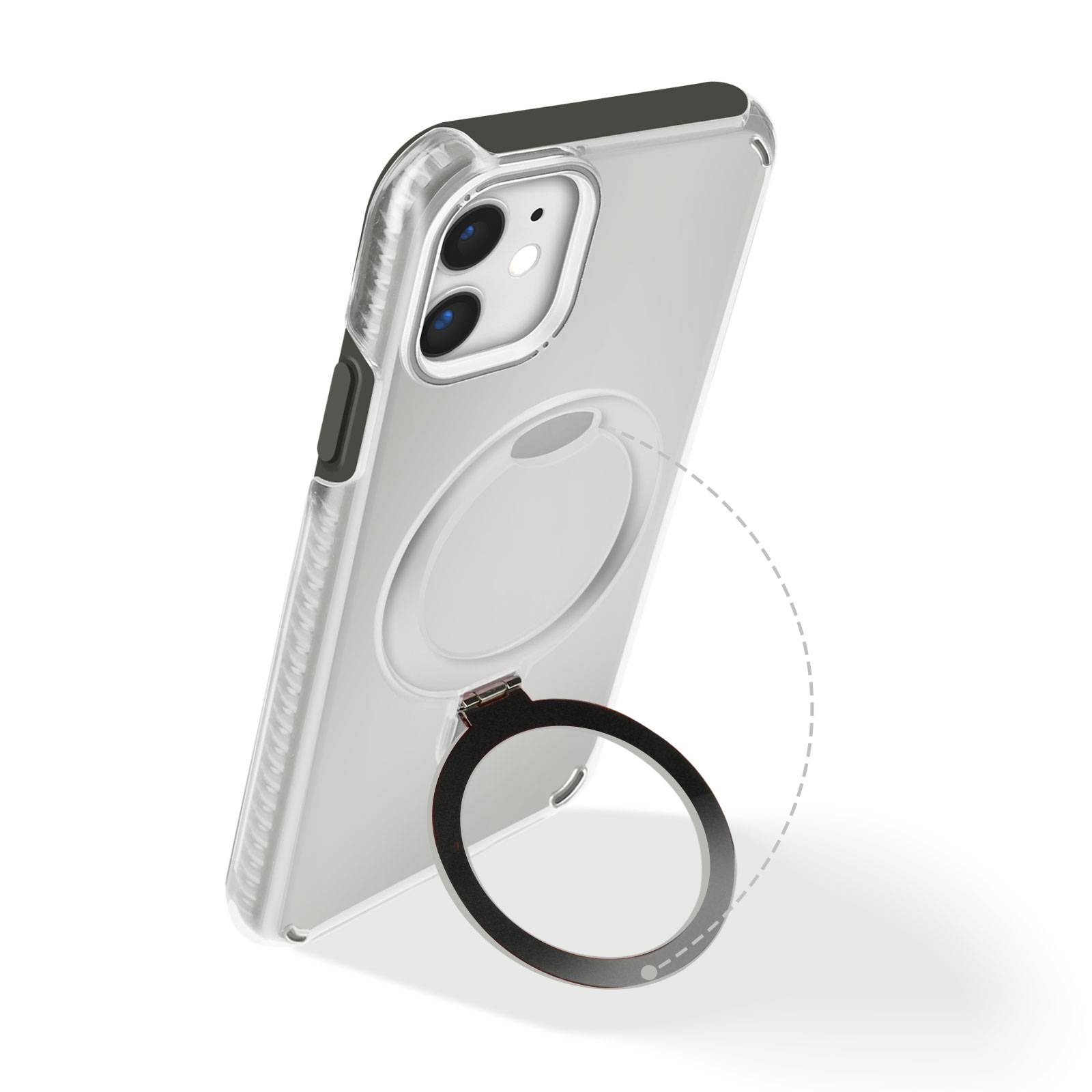 Coque MagSafe pour iPhone 11 Antichoc avec Support Pliable-1