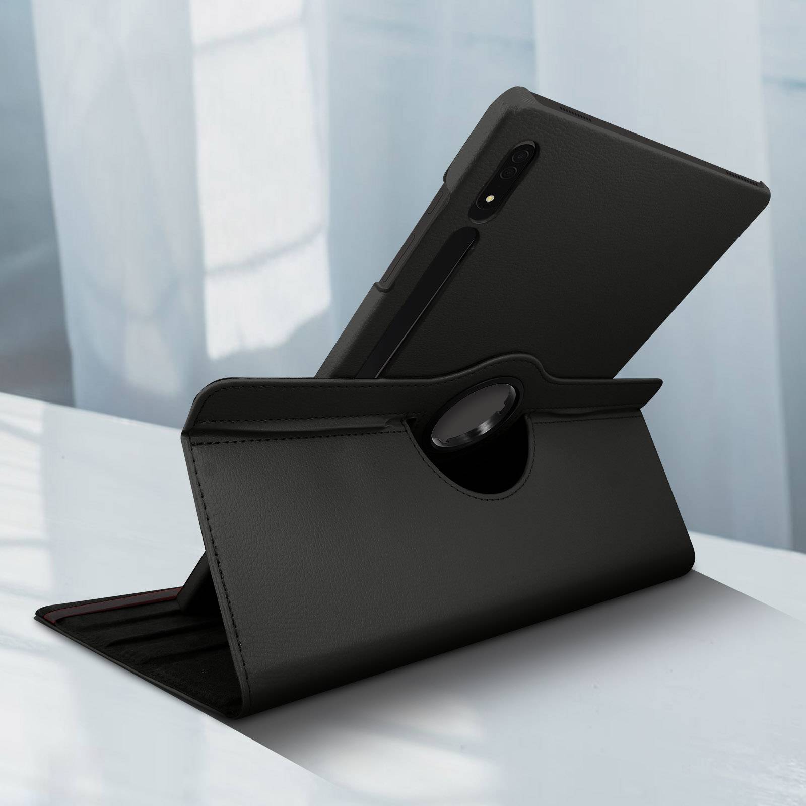 Housse pour Samsung Galaxy Tab S8 Ultra Clapet Support Rotatif 360°-2