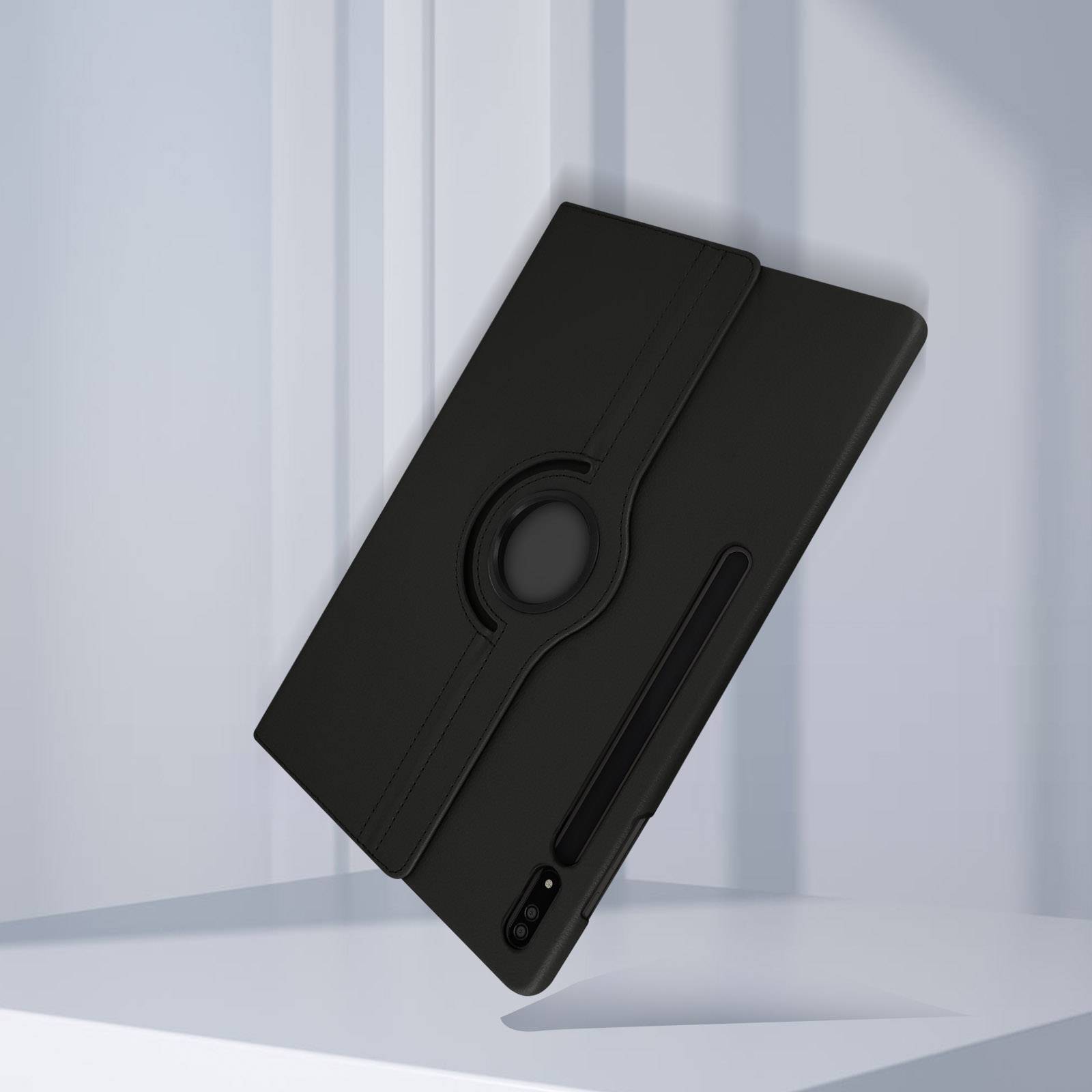 Housse pour Samsung Galaxy Tab S8 Ultra Clapet Support Rotatif 360°-3