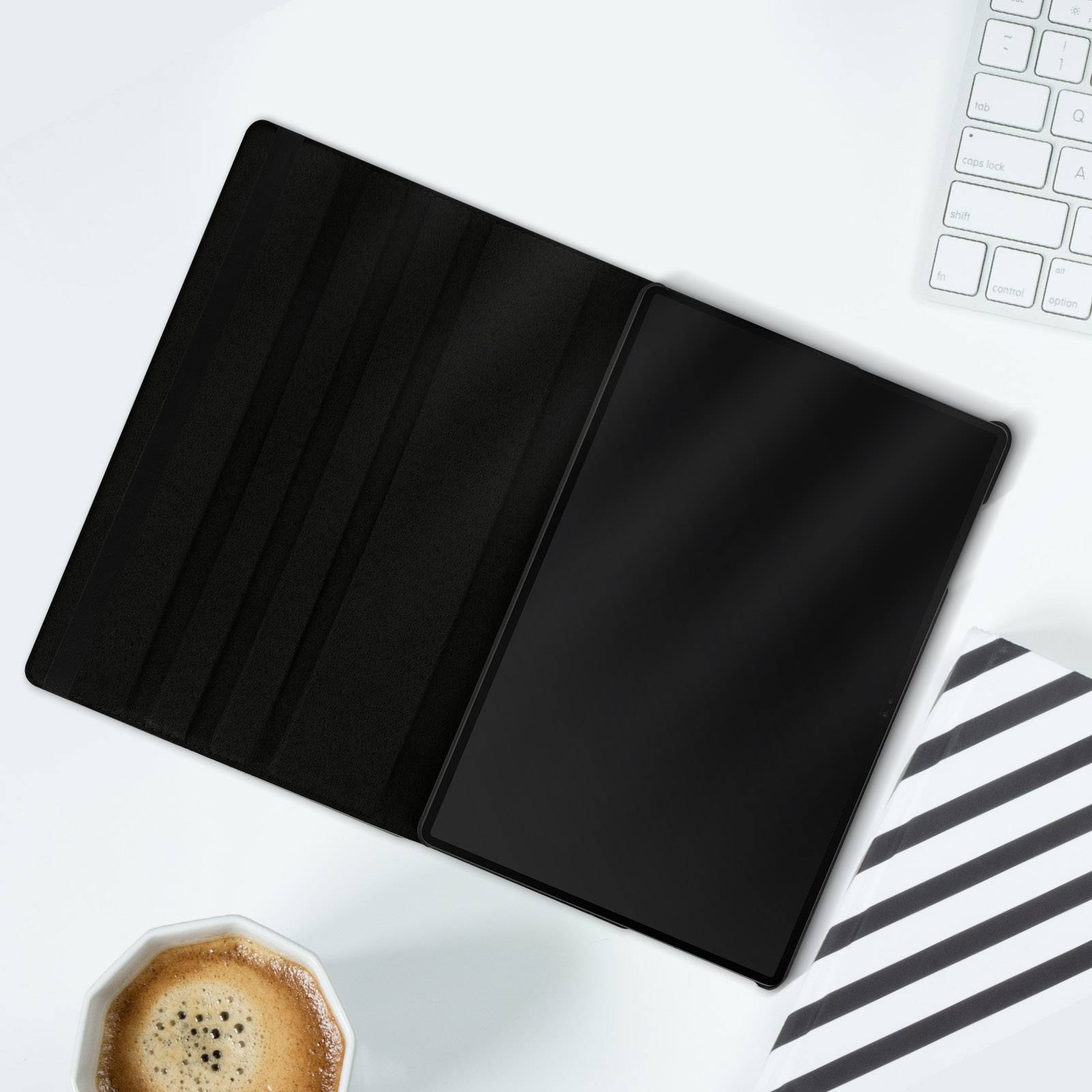 Housse pour Samsung Galaxy Tab S8 Ultra Clapet Support Rotatif 360°-4