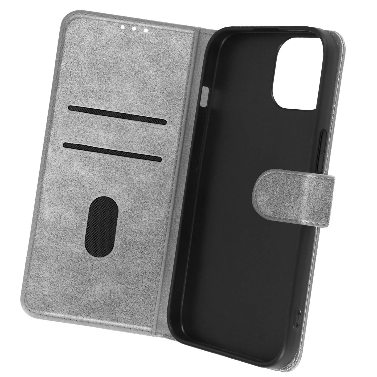Étui pour iPhone 15 Clapet Portefeuille Fonction Support Vidéo-1