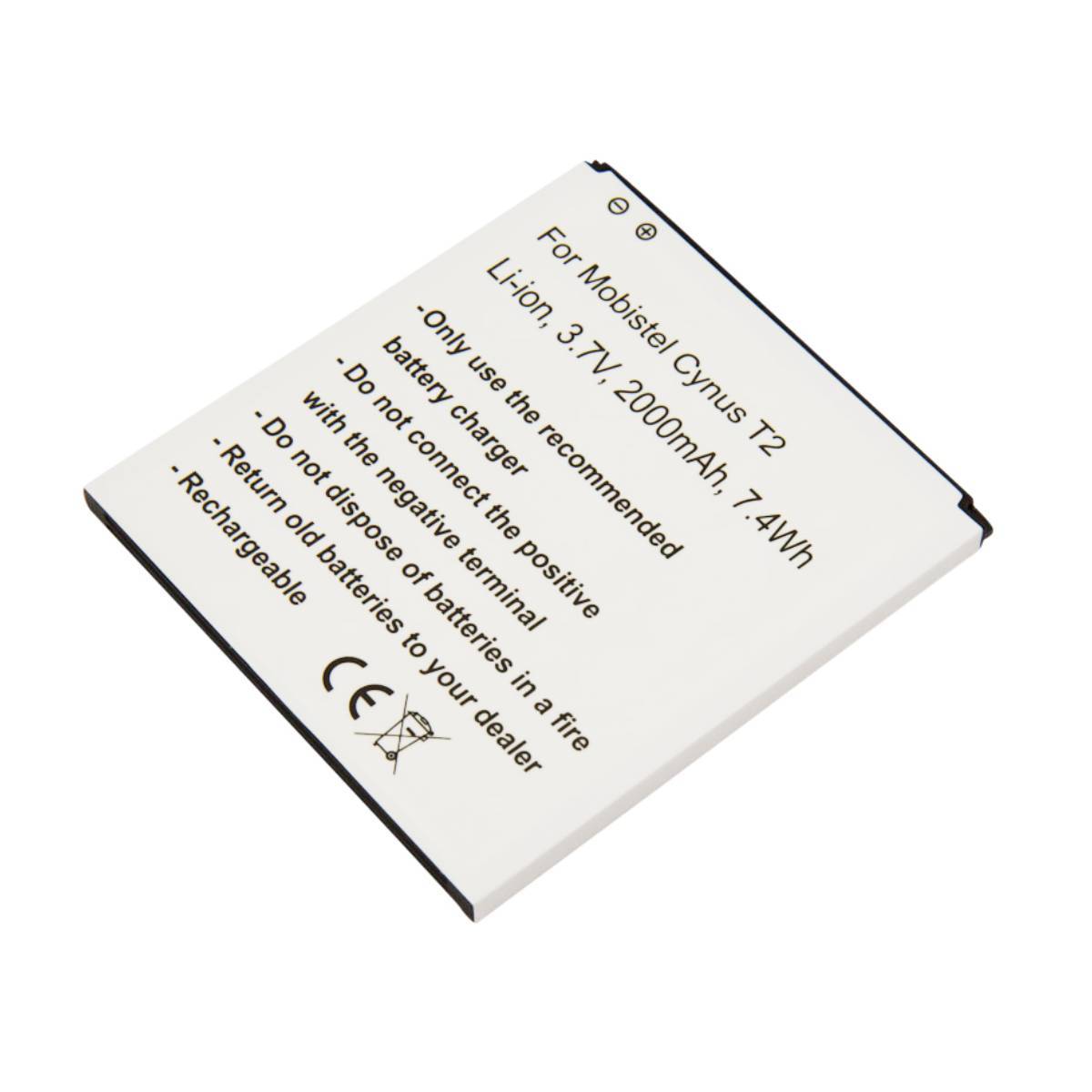 Batterie de Remplacement pour Mobistel Cynus T2 3,7V 2000mAh Li-ion-0