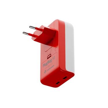 Chargeur Mural USB-C PD 50W Modèle PlugBug avec Fonction Find My Compact GaN
