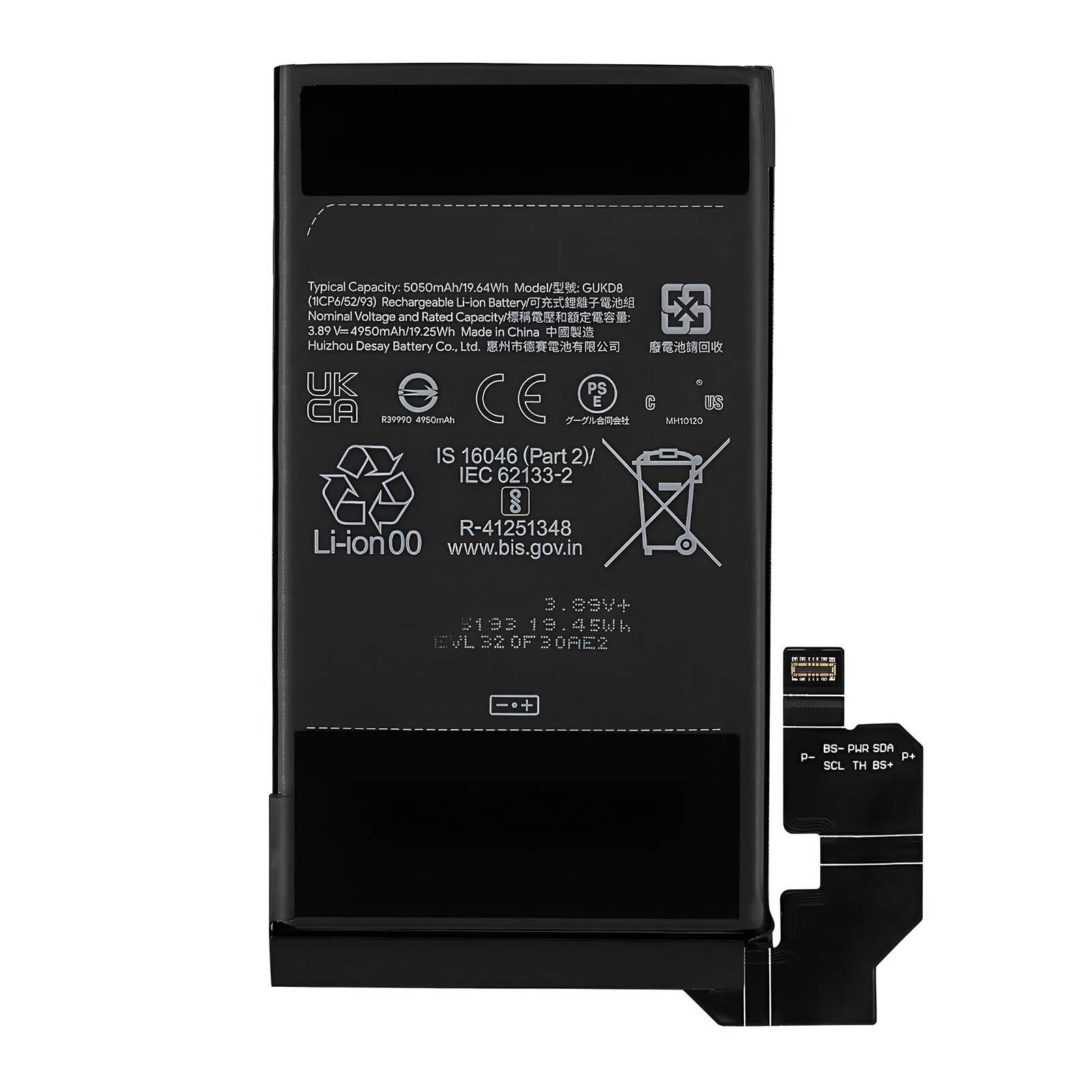 Batterie interne pour Google Pixel 8 5050mAh modèle GS35E-1