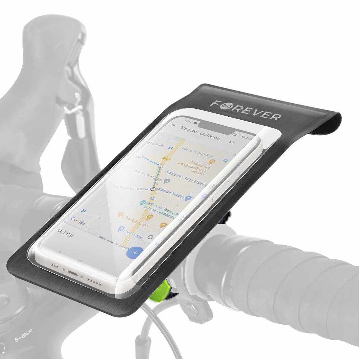 Support Rotatif Vélo pour Smartphone Étanche avec Attache Guidon-0