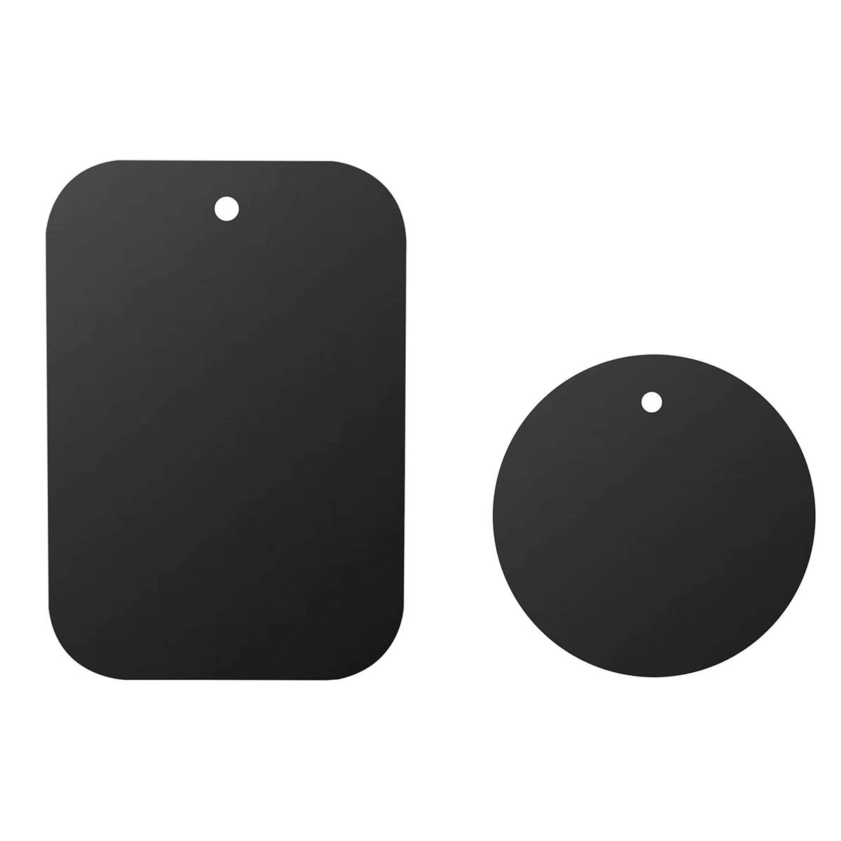 Pack de 2 Plaques Métalliques pour Fixation Magnétique de Support Voiture-1