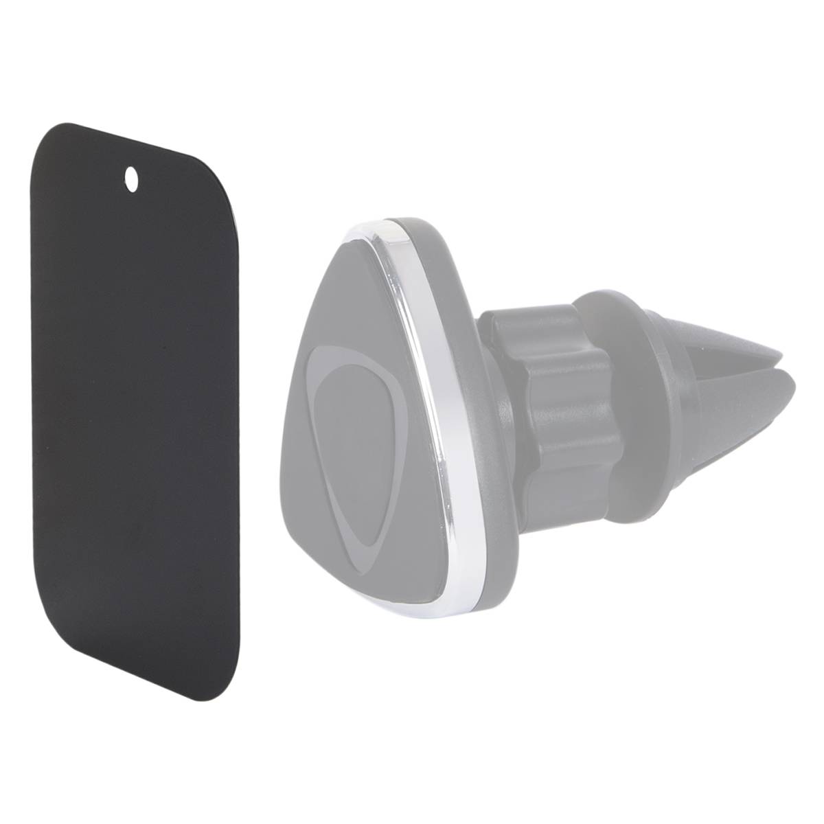 Pack de 2 Plaques Métalliques pour Fixation Magnétique de Support Voiture-2