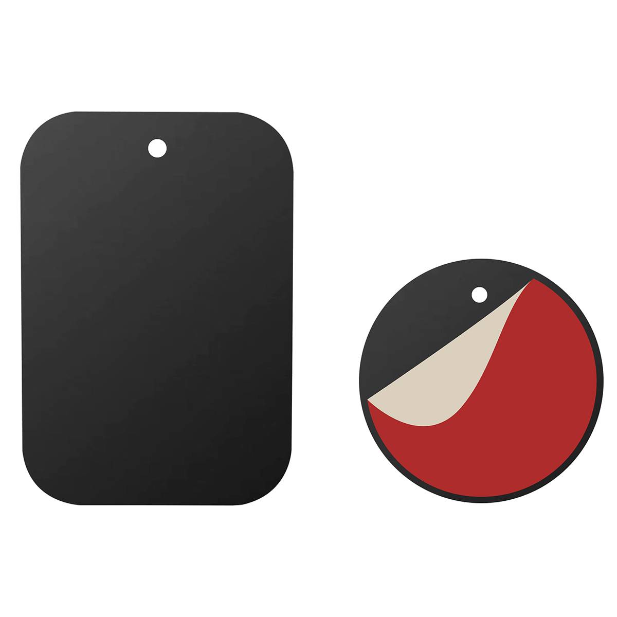 Pack de 2 Plaques Métalliques pour Fixation Magnétique de Support Voiture-3
