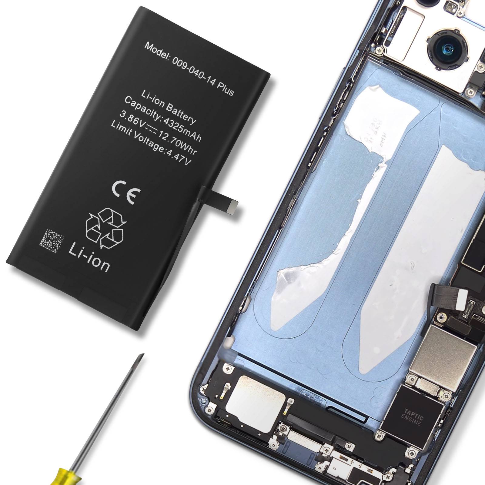 Batterie interne pour Apple iPhone 14 Plus 4325mAh Puce TI intégré-2