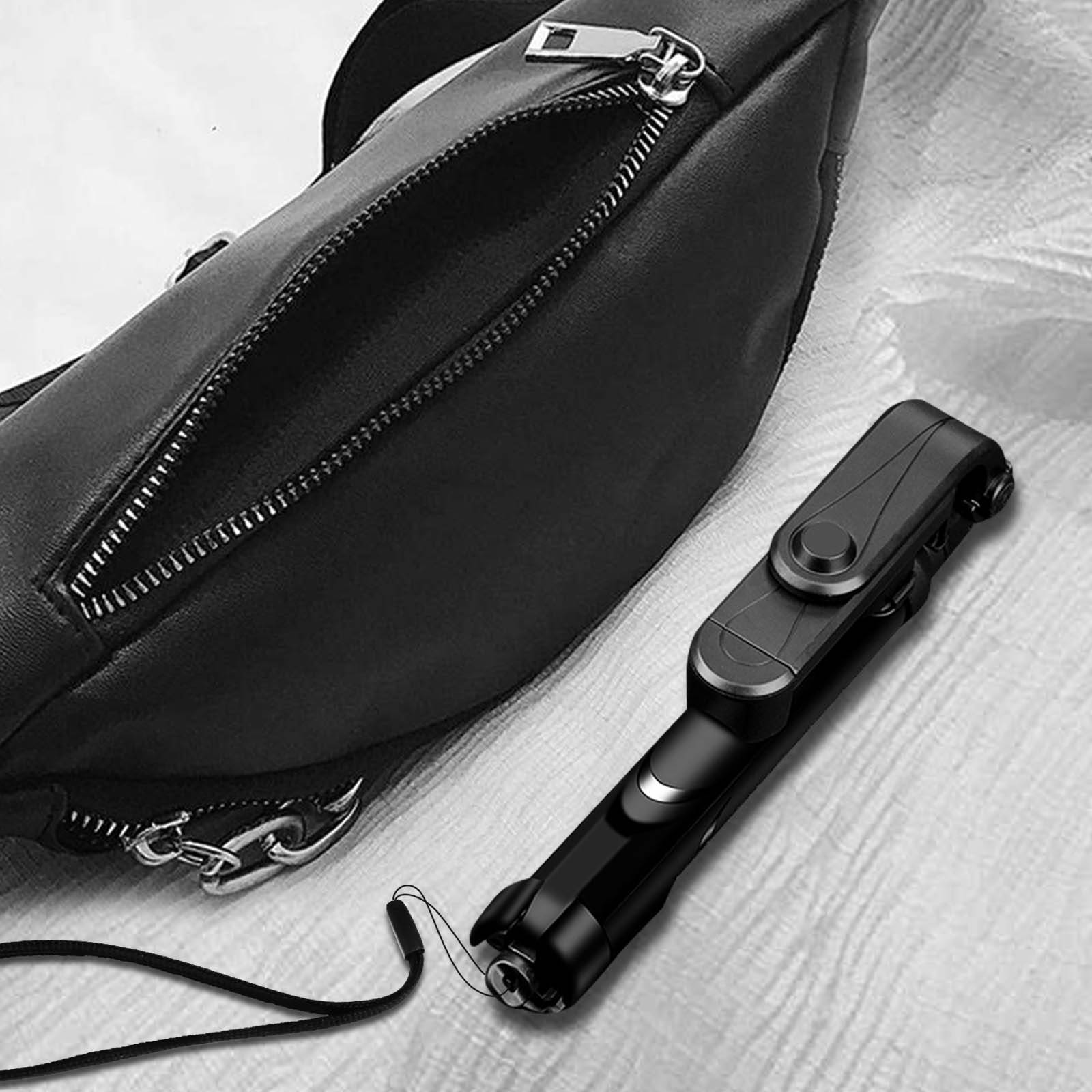 Perche Selfie Bluetooth Smartphone 2 en 1 Trépied Télécommande Rétractable-4
