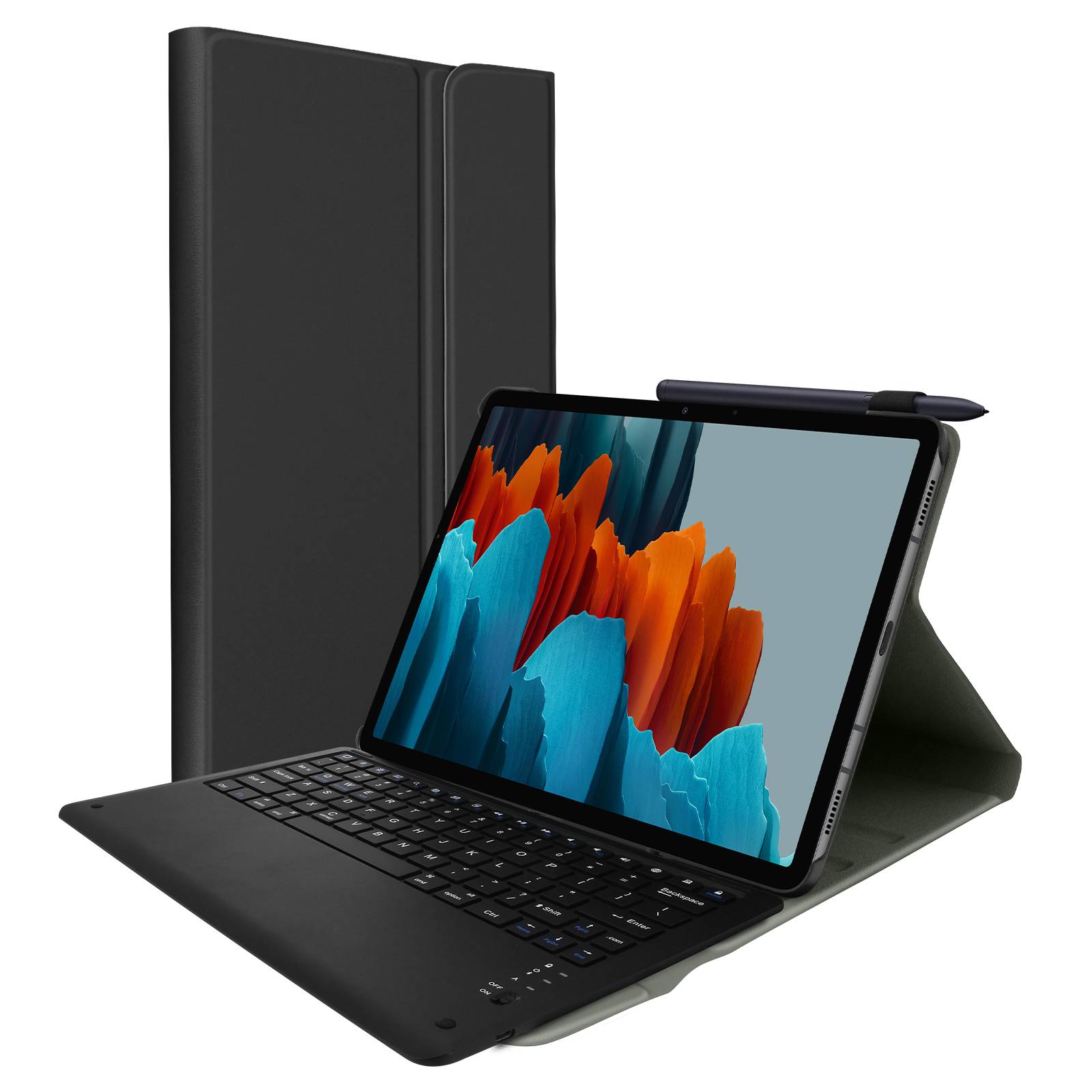 Clavier Bluetooth pour Samsung Galaxy Tab S7 11.0 et Tab S8 avec Housse QWERTY 4H-1