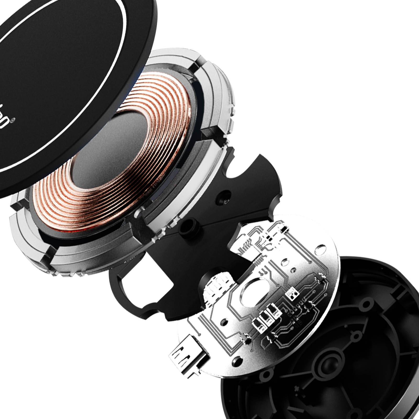 Support Voiture MagSafe 15W Fixation Grille d'aération Ronde-4