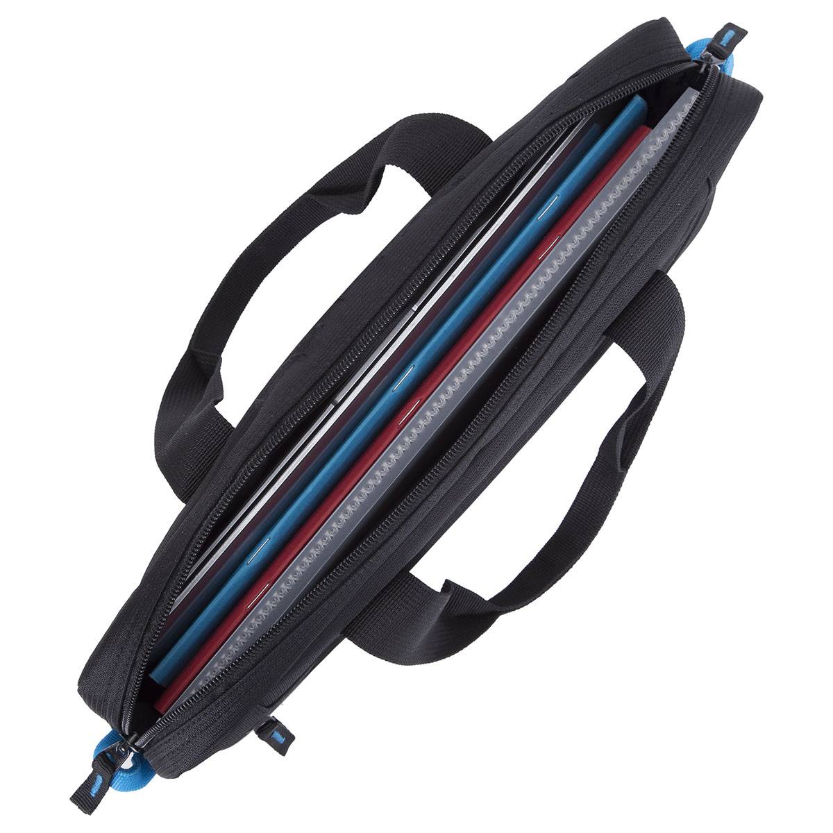 Sacoche pour Ordinateur Portable 14 Pouces 2 Compartiments avec Sangle Amovible-3