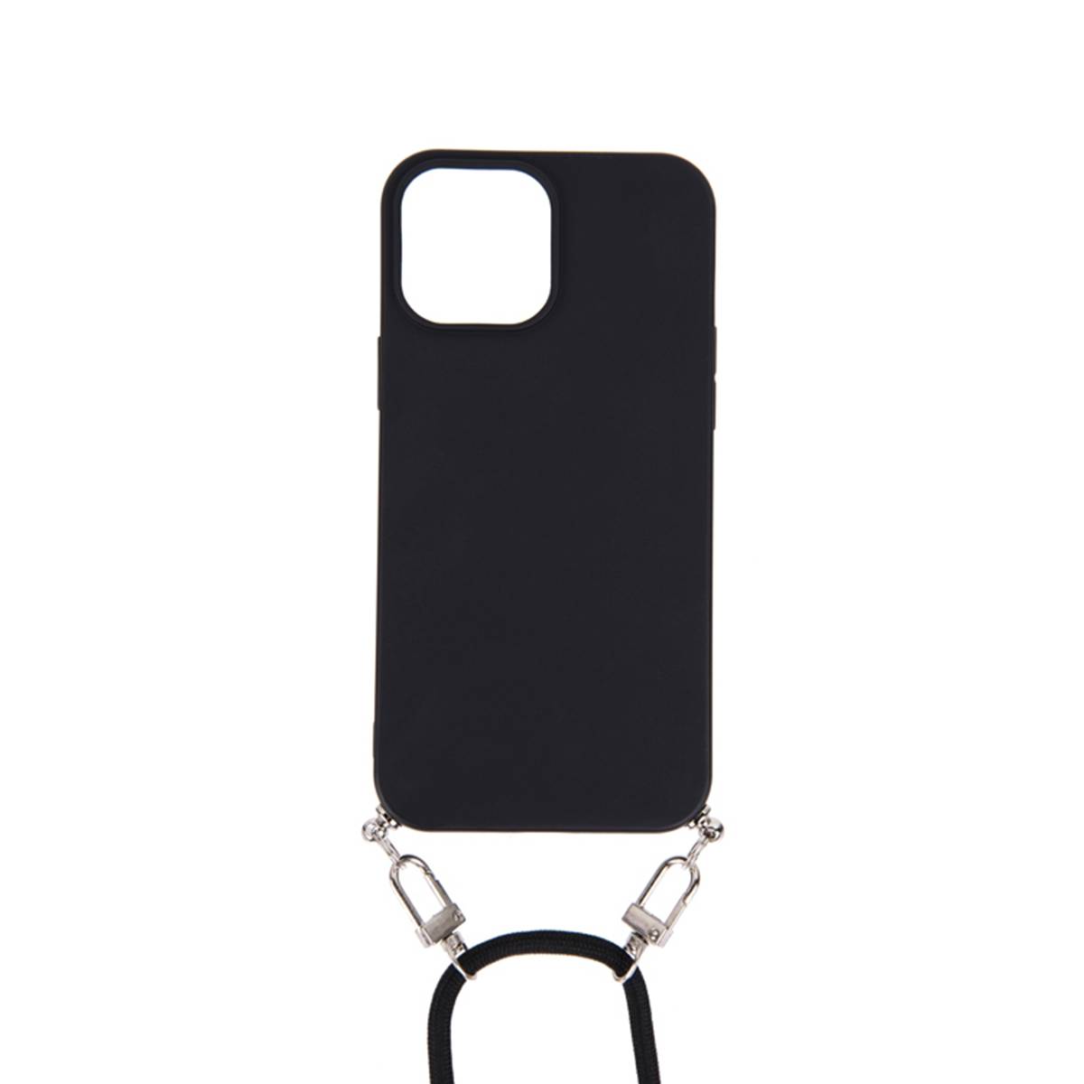 Coque pour iPhone 13 Pro Max avec Cordon en Nylon et Chaîne en Résine-0