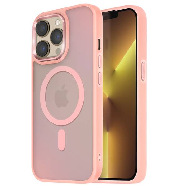 Coque MagSafe pour iPhone 13 Pro Dos Mat Givré Contour