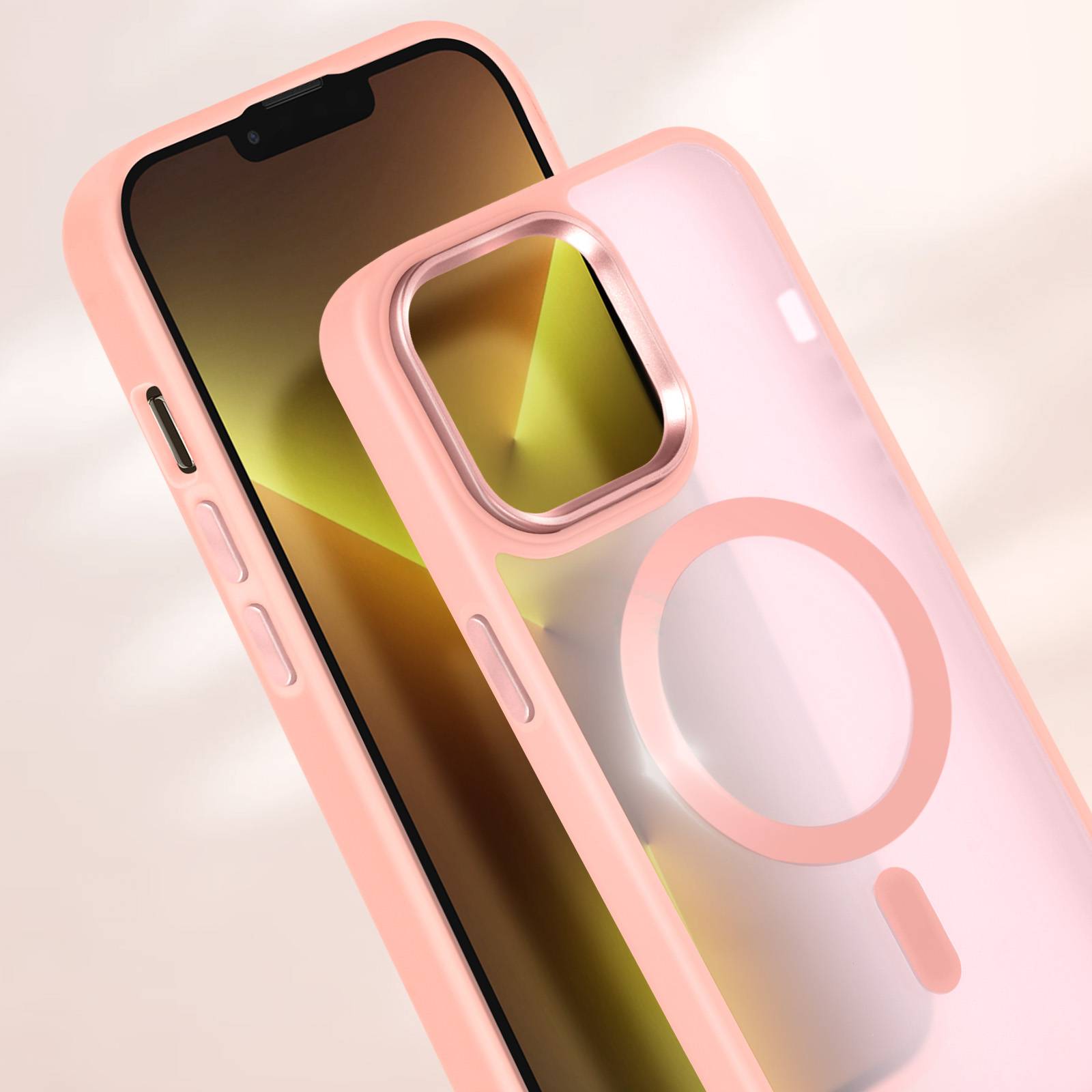 Coque MagSafe pour iPhone 13 Pro Dos Mat Givré Contour-4