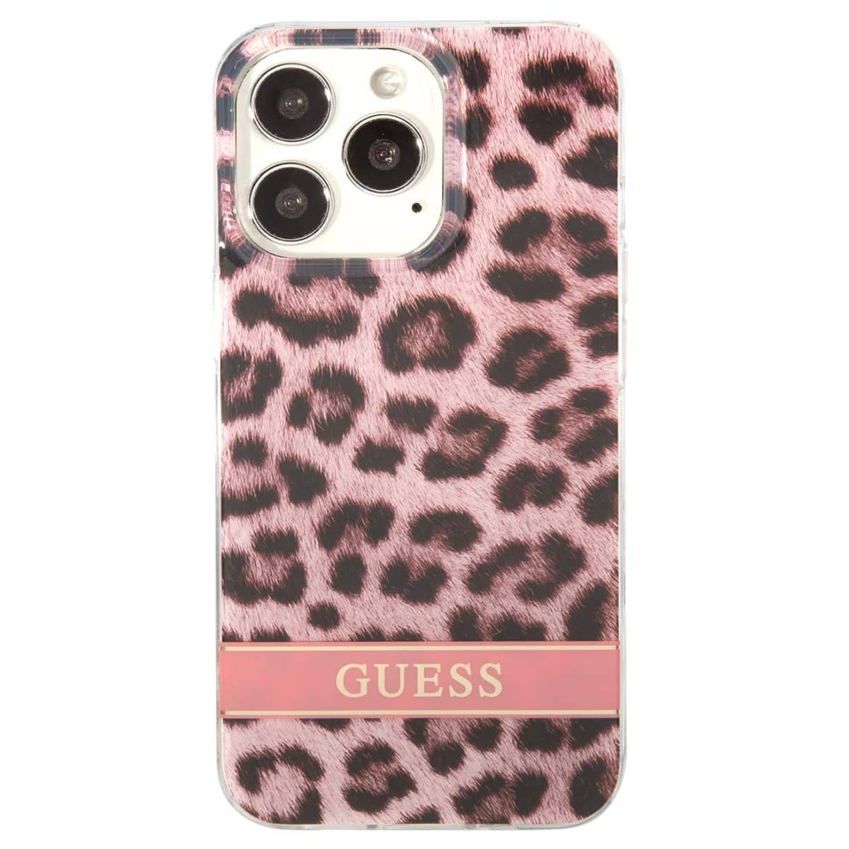 Coque pour iPhone 13 Pro Electro Stripe en TPU avec Motif Léopard-1