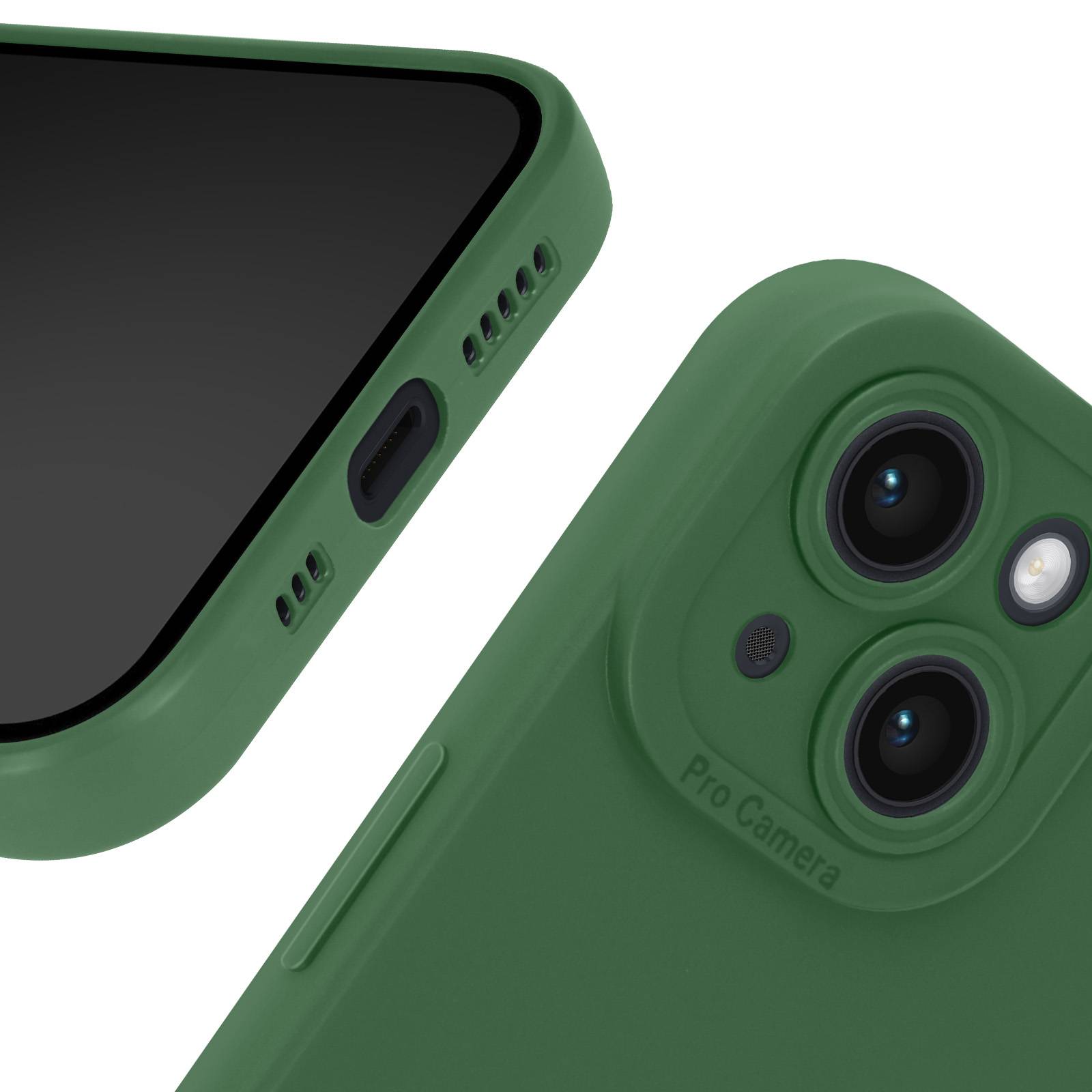 Coque pour iPhone 14 Silicone Mat Protection Caméra-4