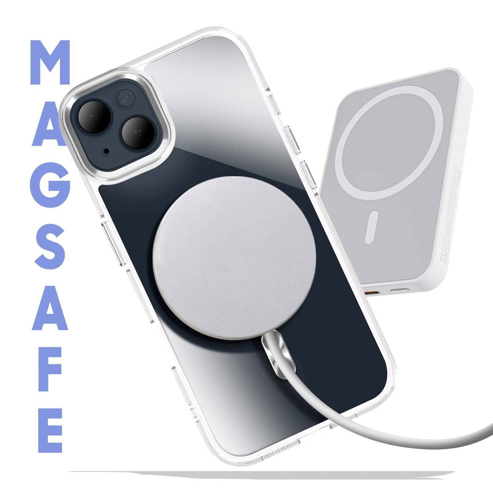 Coque MagSafe pour iPhone 14 et 13 Dos Cristal Color-2