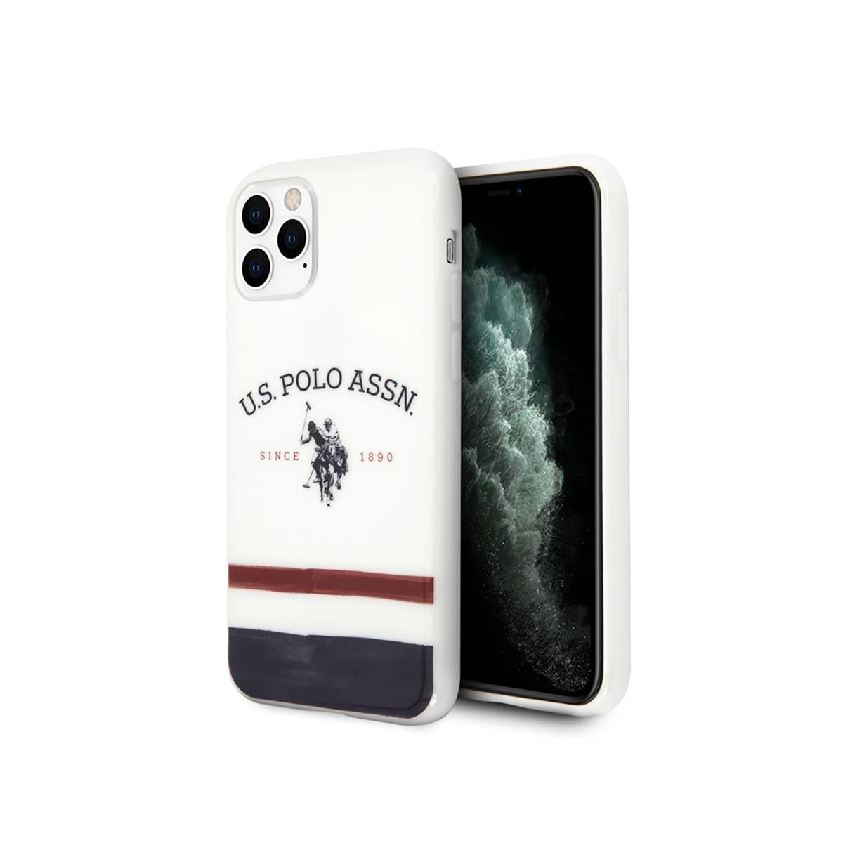 Coque pour Apple iPhone 11 Pro Gamme Tricolor Stripes en TPU-1