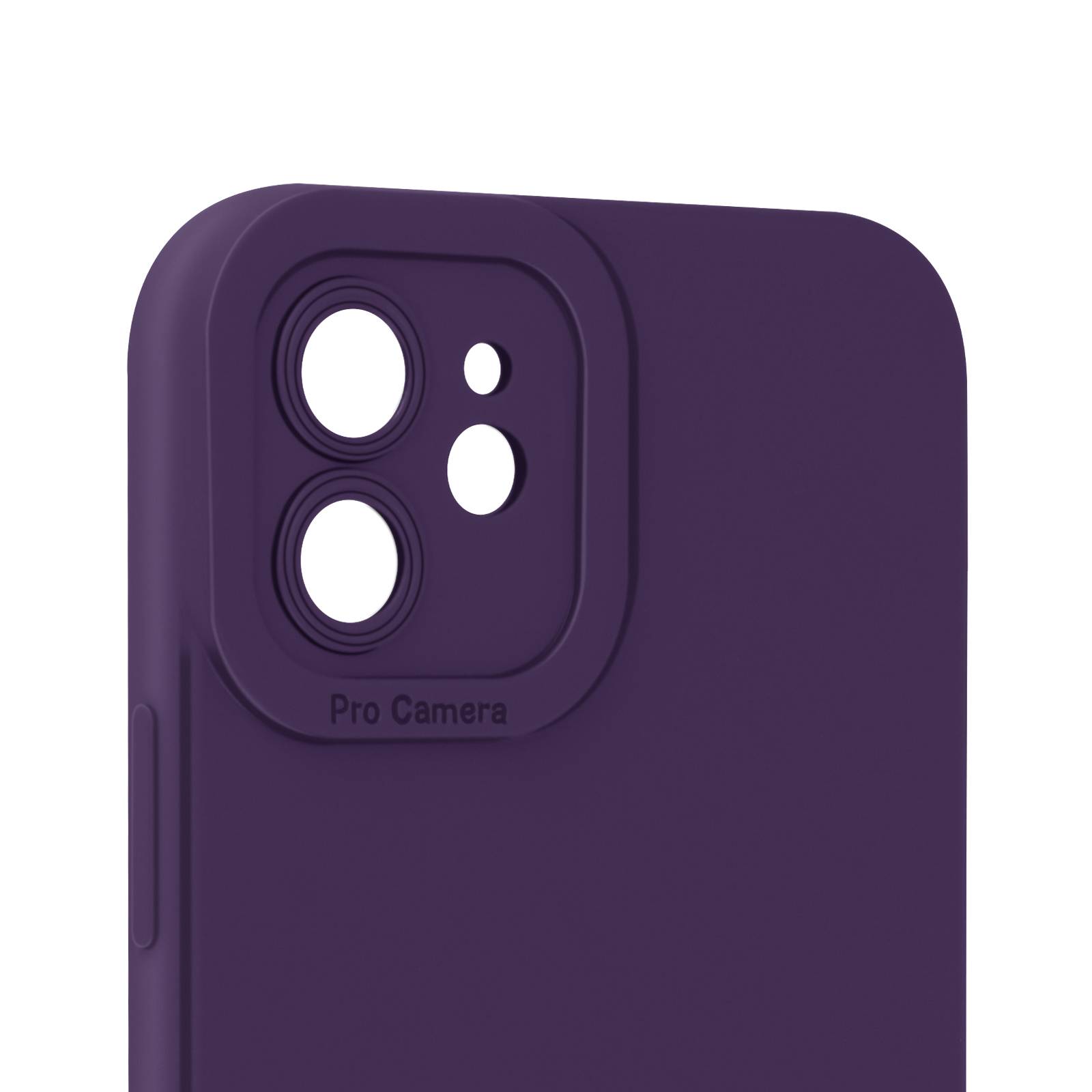 Coque pour iPhone 12 Silicone Mat Protection Caméra-1
