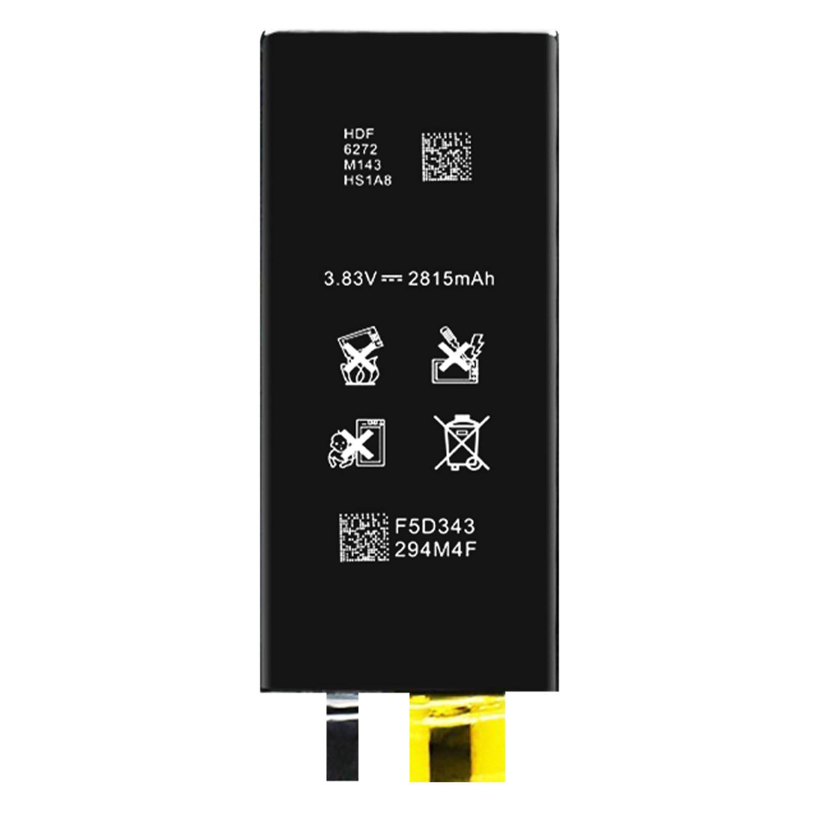 Batterie Sans BMS pour iPhone 12 et pour iPhone 12 Pro Capacité 2815mAh-1