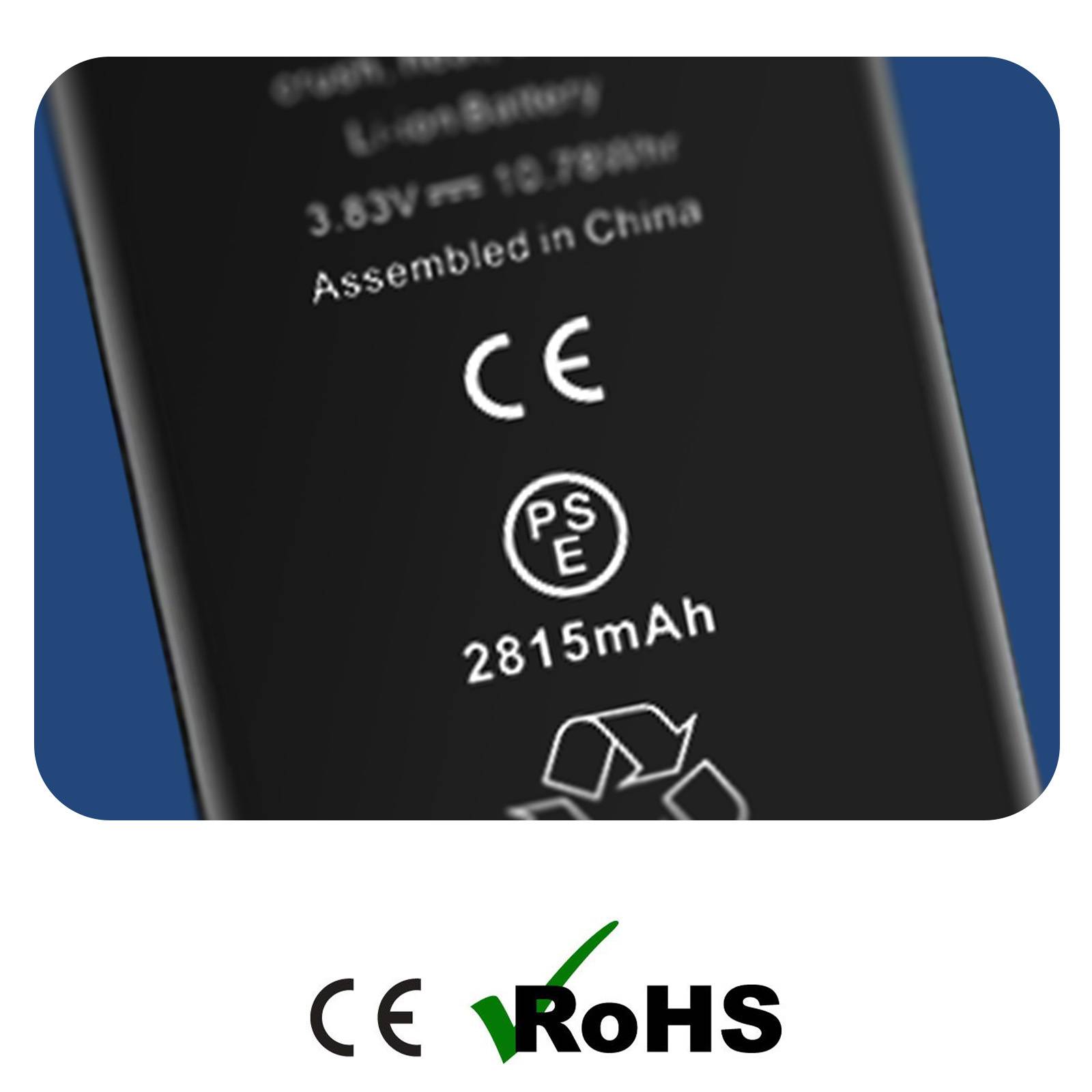Batterie Sans BMS pour iPhone 12 et pour iPhone 12 Pro Capacité 2815mAh-3